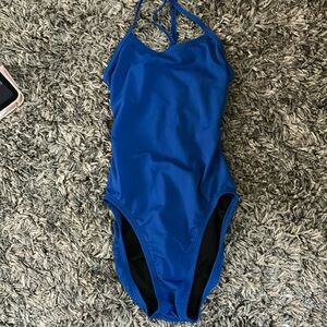 blue nike swim and dive swimsuit